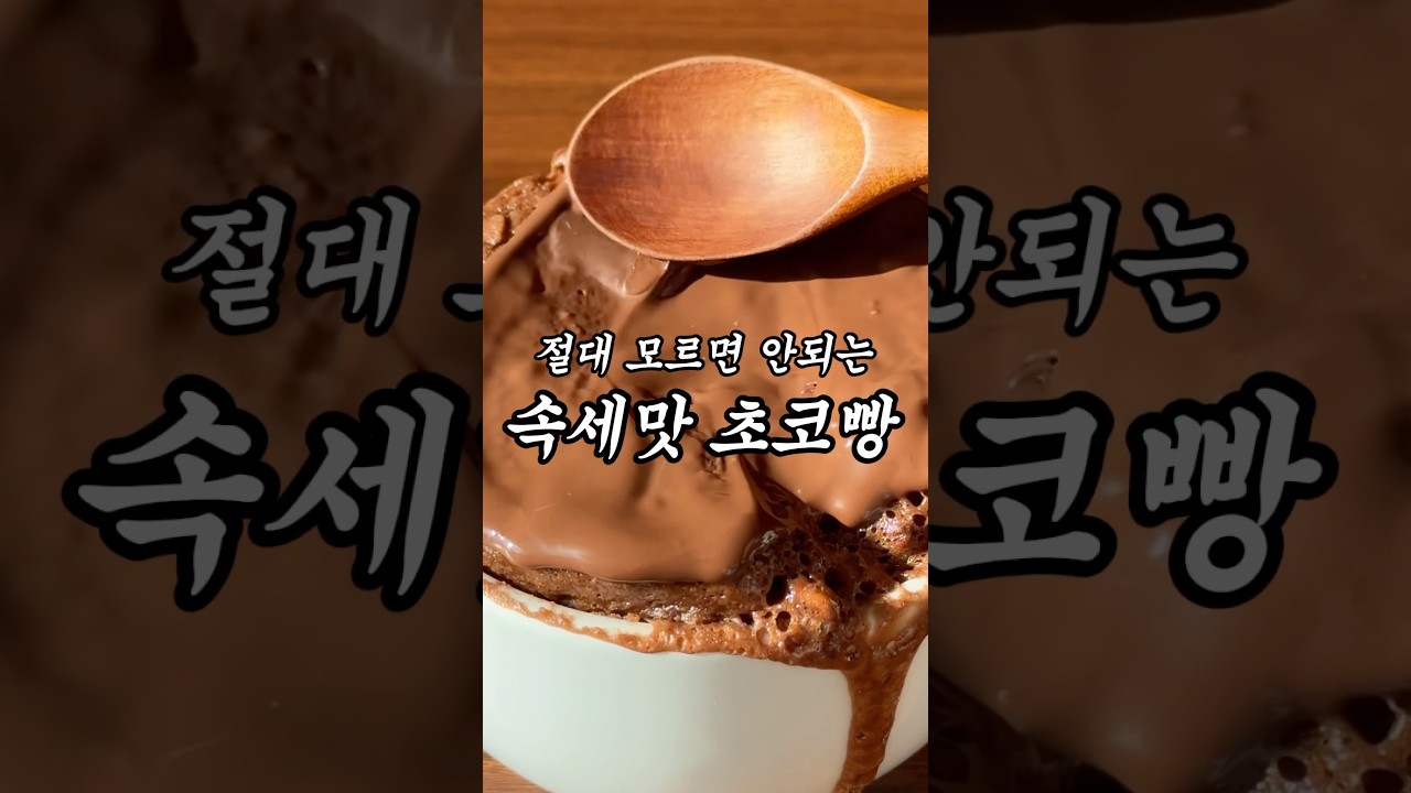 전자레인지 2분 초코빵