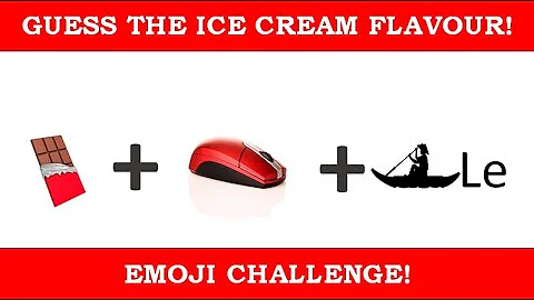 Can you Guess The ICE-CREAM FLAVOURS From EMOJI?//EMOJI PUZZLE//EMOJI GAME