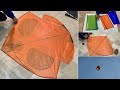 Step by step making 4 tawa kite and flying test 5484 inches  diy  kite craft  tarzan kites