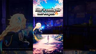 Ether try to saving Paimon.🔥 #genshinimpact #genshin