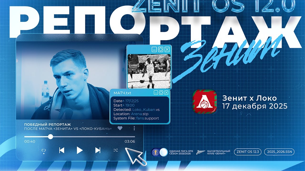 ЗЕНИТ vs ЛОКО-КУБАНЬ: репортаж