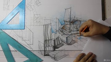 Constructed Perspective Advanced : Perspective Hatching