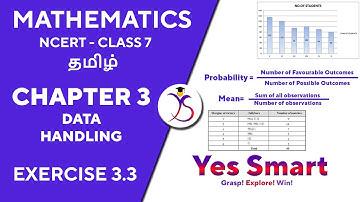 NCERT | CLASS 7 | EX 3.3 | DATA HANDLING ~ Edition 2022/12 [Tamil]