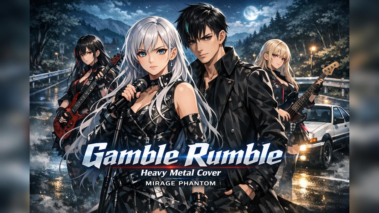 Watch 【頭文字D】Gamble Rumble / m.o.v.e – Heavy Metal Cover feat. TETSU | MIRAGE PHANTOM on YouTube Watch 【頭文字D】Gamble Rumble / m.o.v.e – Heavy Metal Cover feat. TETSU | MIRAGE PHANTOM on YouTube
