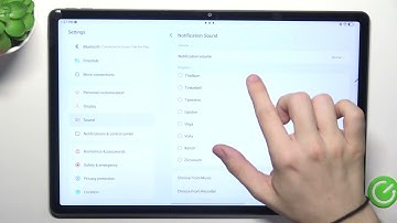 LENOVO Tab P12 and Sound Settings - How to Change Notifications Sound