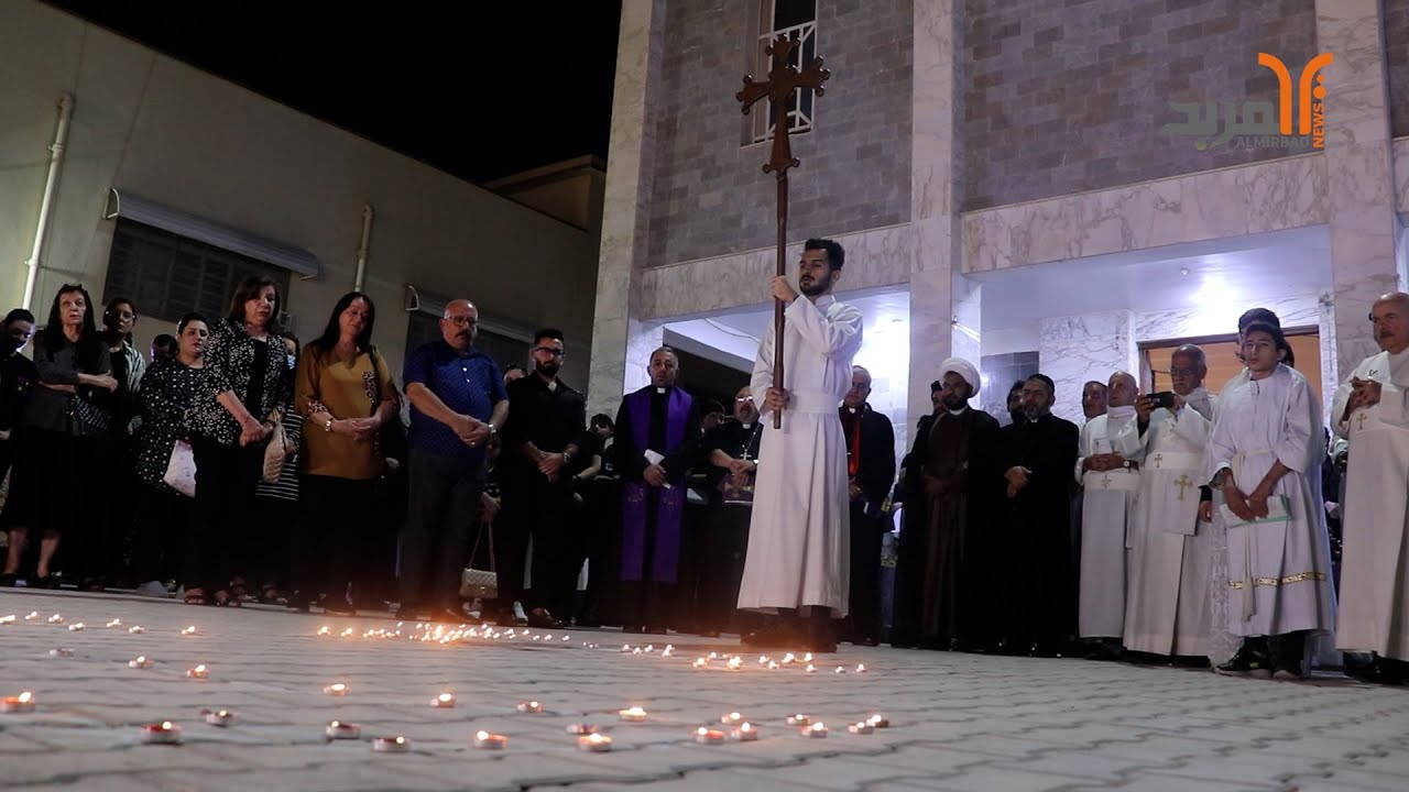 كنيسة القديسة تريزا في البصرة تحتضن المعزين بفاجعة الحمدانية وسط دعوات للضحايا بالسلام الابدي