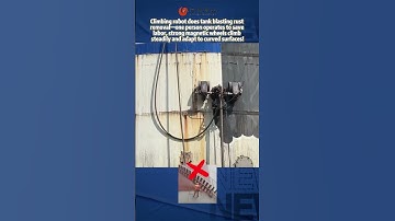 Need efficient climbing robots + magnetic wheels? Find us now!#climbingrobot#sandblasting #magnetic