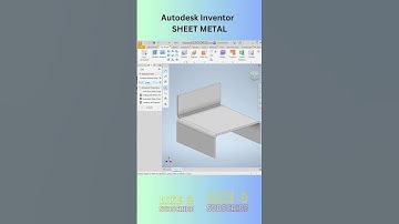 Autodesk Inventor SHEET METAL Basic Tutorial 01#cadcamtutorials #autodeskinventortutorial  #cadcam