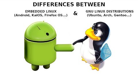 Differences between Embedded (Android, KaiOS...) and GNU Linux distos - a basic explanation
