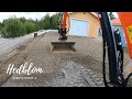 Finishing the driveway around  a new garage. Part 2 of 2