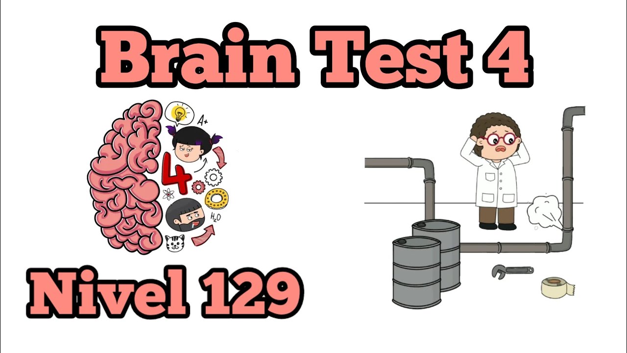 Brain Test 4: Tricky Friends - Solución Nivel 129: El Doctor Preocupón Debe Detener La Fuga De Gas. Solution