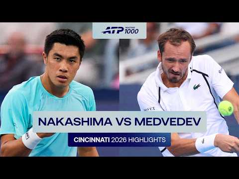 Brandon Nakashima vs Daniil Medvedev Highlights | Cincinnati 2026 Round 3