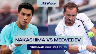 Brandon Nakashima vs Daniil Medvedev Highlights | Cincinnati 2026 Round 3