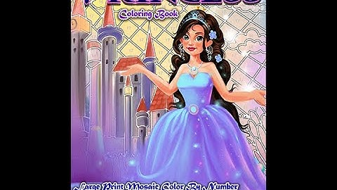 Princess Color By Number Coloring Book -Flip Through! - Color Questopia