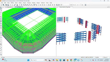 FOOTBALL STADIUM IN SAP2000