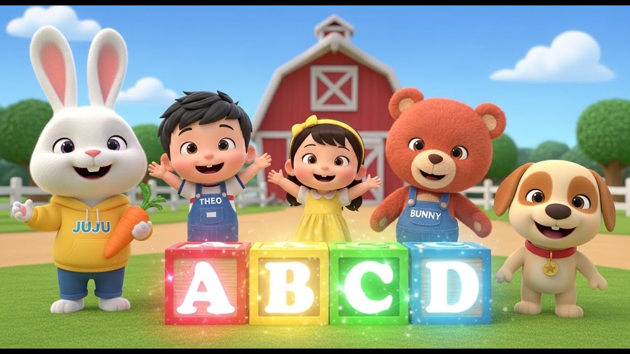 ABCD Alphabet Song 🌈 | Learn A to Z with Fun & Magic | Kids Learning Animation