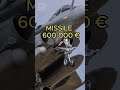 Un missile à 600 000 € contre un drone à 3 000 € 📉💸  #defense #rafale  #geopolitique