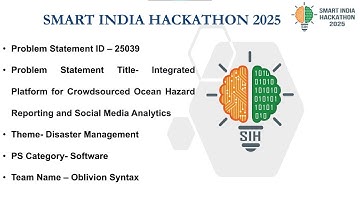AI-Powered Ocean Hazard Alert & Navigation Support | SIH 2025 | Team Oblivion Syntax