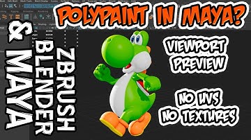 Show zBrush PolyPaint in Maya’s ViewPort??? 🤓 (Experiment)