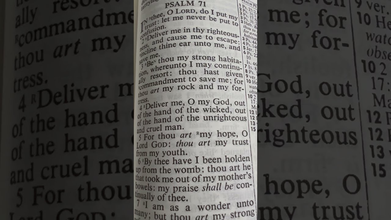 Psalm 71 1 2