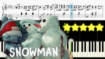 Sia - Snowman 🎹《Piano Tutorial》 ⭐⭐⭐⭐⭐