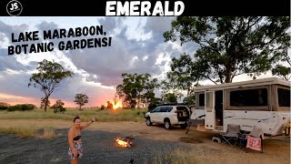 Travelling Australia: Surviving a Wild Lightning Storm in a Pop Top Caravan! Exploring Emerald!