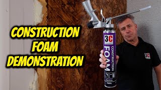 Filling Air Gaps Around Window and Doors Frames | Draft Proofing | Construction Foam Demonstration