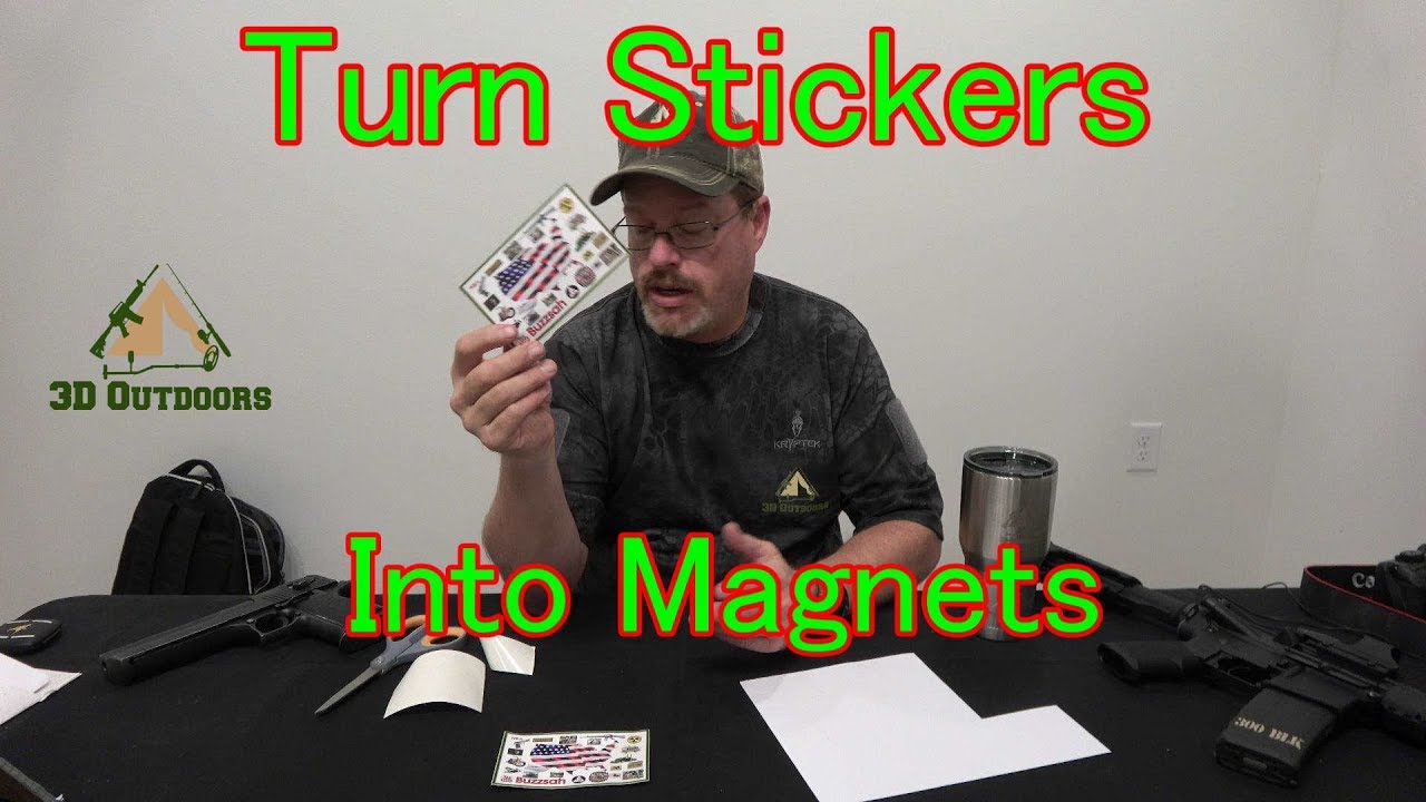 How to make super simple sticker magnets - Cucicucicoo