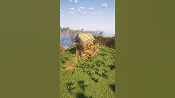 Minecraft Starter House Build Tutorial  #shorts #minecraft #minecraftbuilding