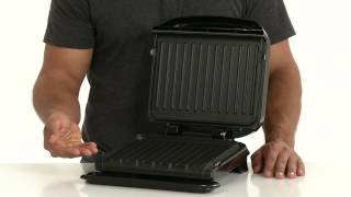 4-Serving Removable Plate & Panini Grill - Platinum | George