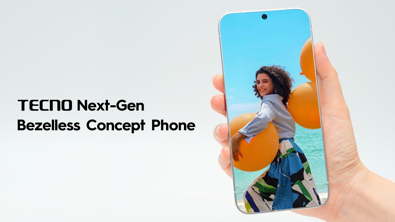 TECNO Next-Gen Bezelless Concept Phone | A True 0mm Screen Bezel