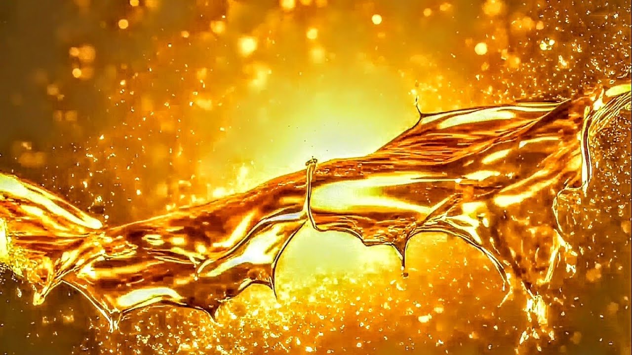 Luxury Golden Liquid Flow – Full HD Background Screen Saver #AbstractBackground #LuxuryVisuals