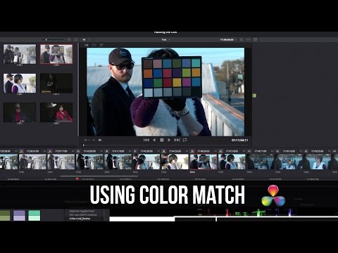 Using Color Match with a Color Checker - DaVinci Resolve 12 Tutorial