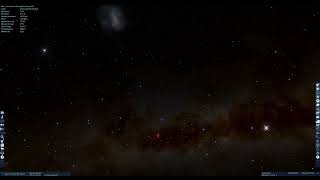 Standard sci-fi FTL graphic effect