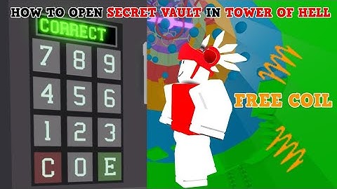 "New" Opening Secret VAULT in Tower of Hell... (correct password) in Roblox
