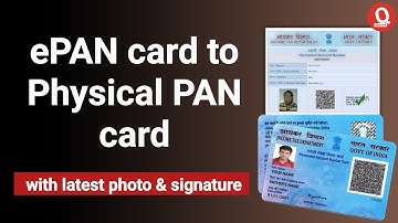 How to Convert e-PAN Card to Physical PAN Card with Signature | Step-by-Step Guide - 2024