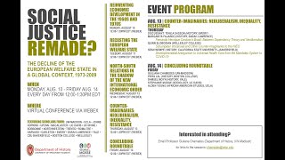 2020.08.13 - Social Justice Remade? The Decline Of The European Welfare State, 1973-2009