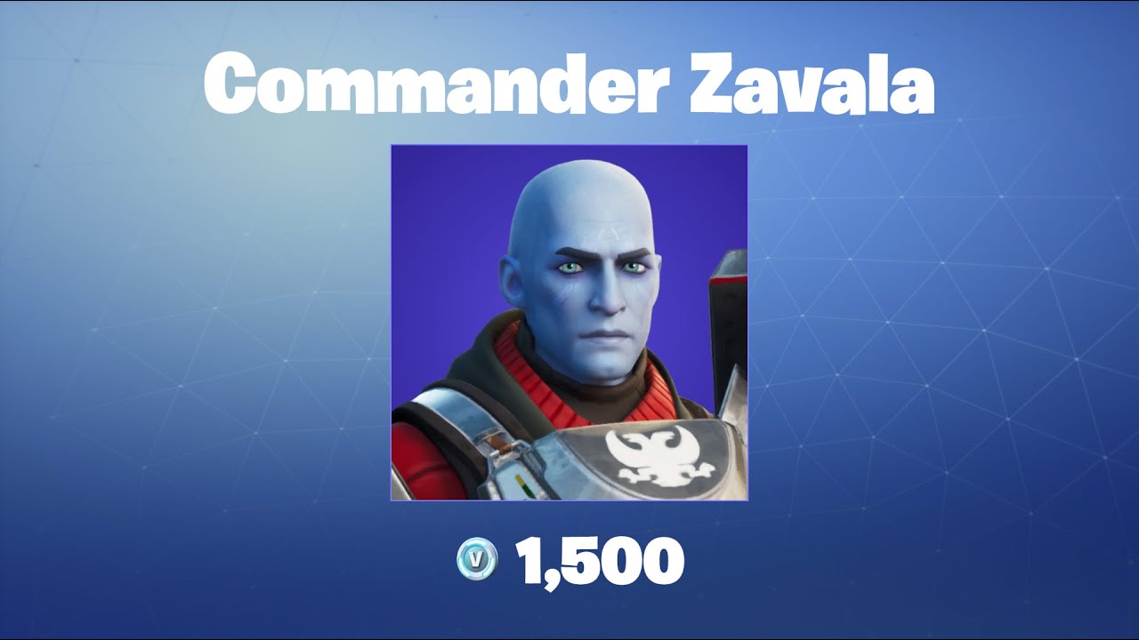 Commander Zavala Fortnite Outfit/Skin YouTube