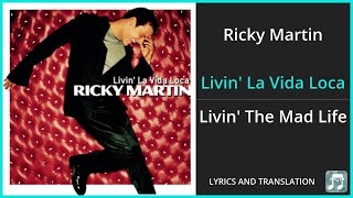 Ricky Martin - Livin' La Vida Loca Lyrics English Translation - Spanish and English Dual Lyrics