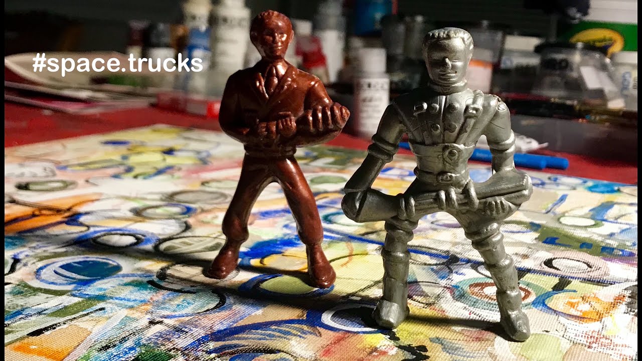 Lido Toys 1952 Captain Video "Futureman" Hard Plastic 90mm Figure from the Broken Gun Barrel Squad