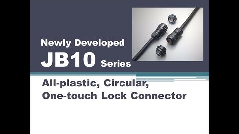 JAE NEW Circular Easy-Lock Connector for Factory Automation Equip.