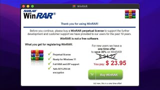 you know you have to pay for winrar...right?
