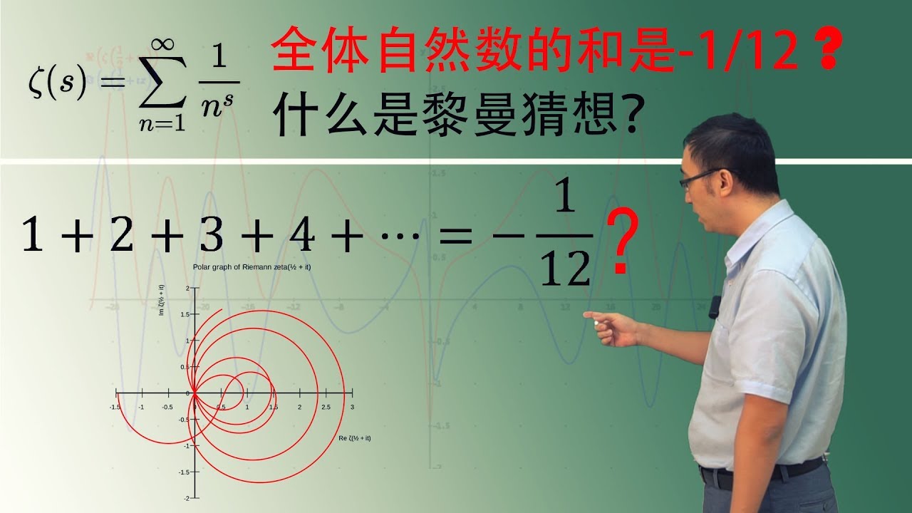 1+2+3+4+...=-1/12？李永乐老师讲黎曼猜想（1）