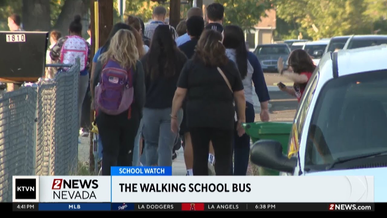 Local middle school creates "walking school bus"
