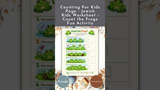 Passover printable worksheet for kids learning the ten plagues