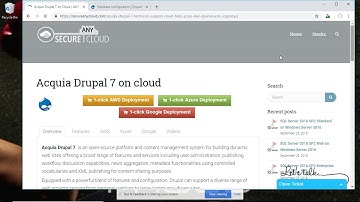 Secured Acquia Drupal on Ubuntu 14.04 LTS - Deploy on Azure , AWS and Google Cloud Platform.