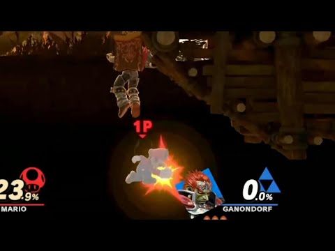 0%から一撃‼︎?マリオの上Ｂ崖メテオ最強問題【スマブラＳＰ】　#shorts