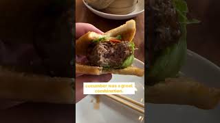 Heading to Morimoto Asia to try the new A-5 Wagyu burger bao’s #wagyu #burger #bao #morimotoasia