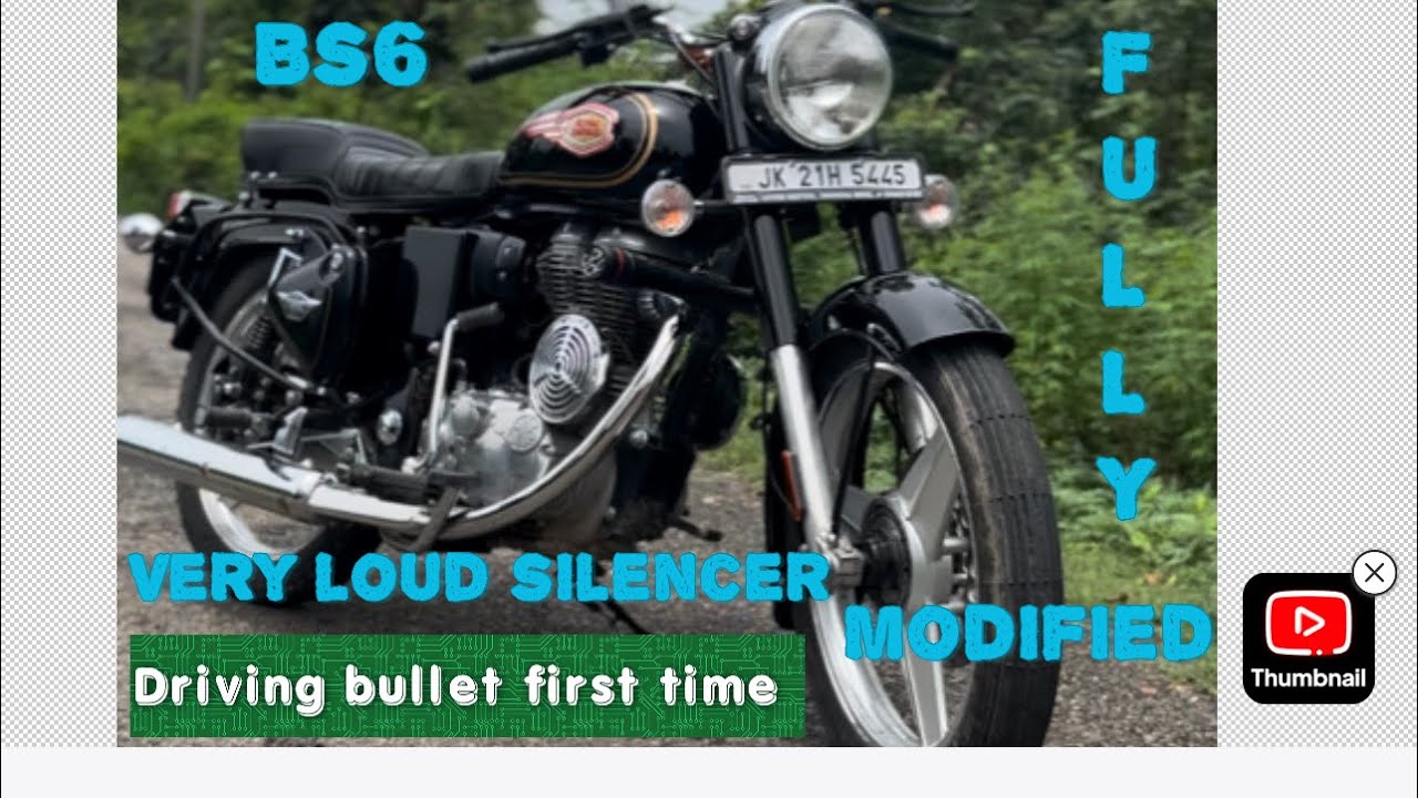 Driving Bullet 350 first time Bs6 very loud silencer 🔥💥⚠️ fully
