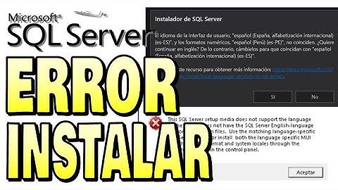 ERROR al INSTALAR SQL SERVER aki la SOLUCION
